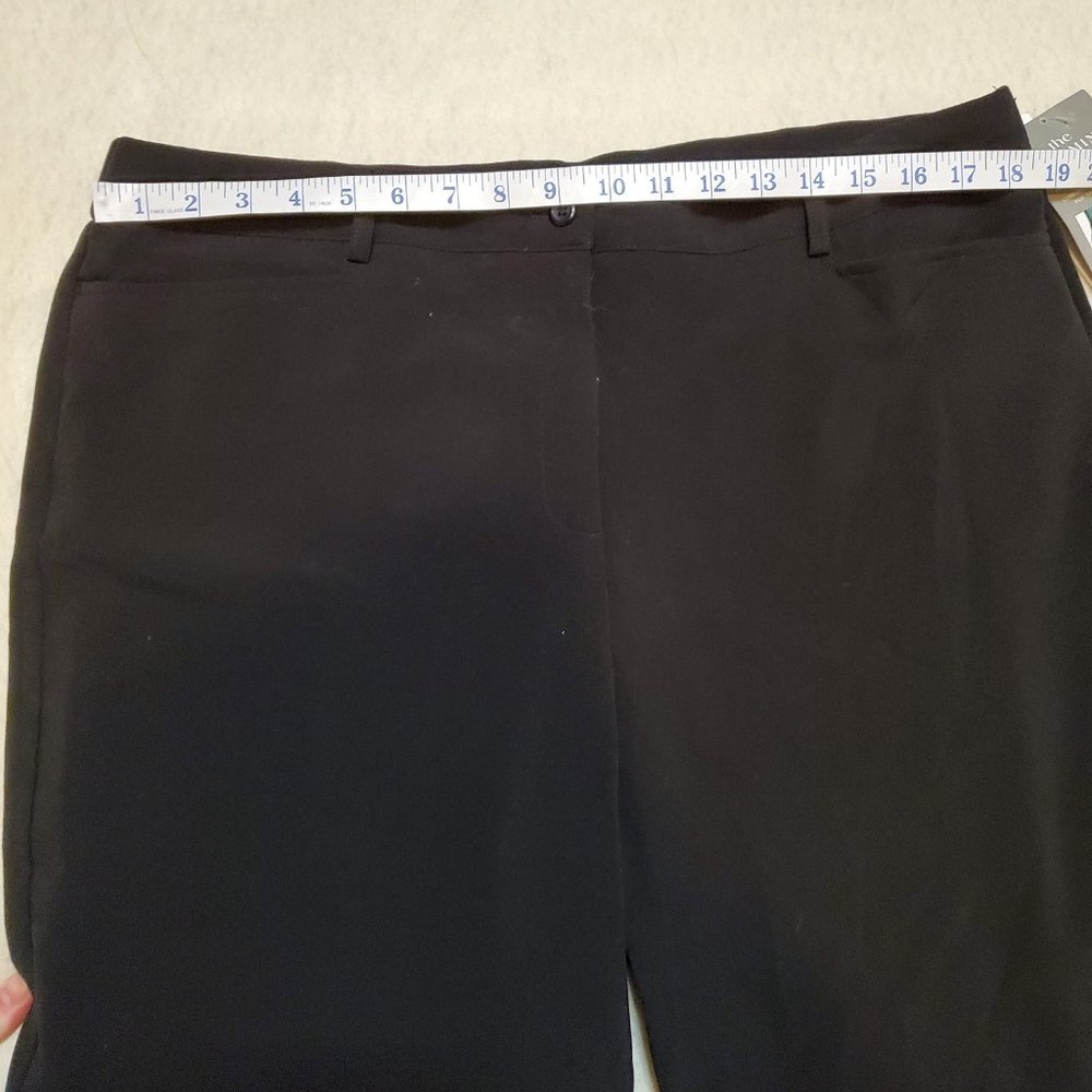 David Dart Slimming Solution Black Pants Size 18 Front Zip Front Back Pockets - Picture 3 of 7